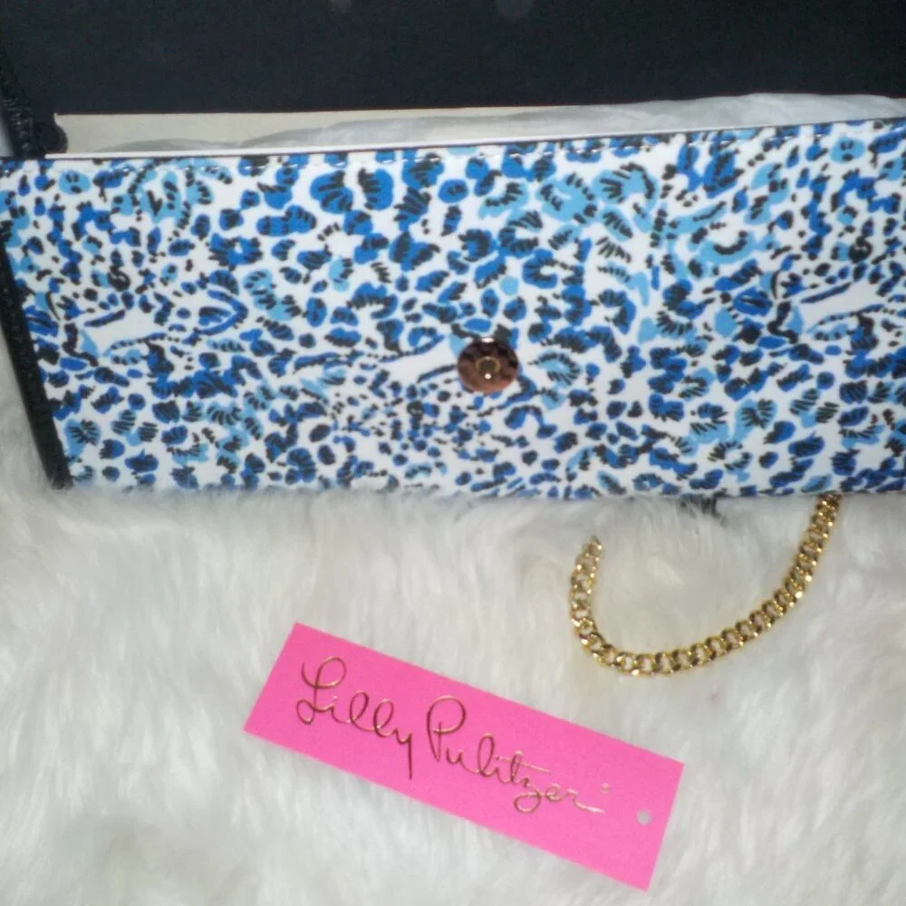 LILLY PULITZER BENTON CLUTCH TWISTED UP RESORT WHITE - NEW WITH TAG - Picture 8 of 12